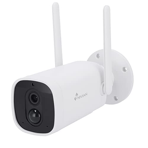 Câmara de Vigilância NIVIAN Full HD com Bateria Recarregável Nivian - Câmeras de vigilância - full hd, bateria recarregável, detecção de movimento, app tuya