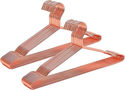 Varão AMBER HOME 20 Unidades 43cm (Cobre - 43 x 12 cm) Amber Home - Cabides - 20 unidades, 43 cm, cobre, antideslizantes