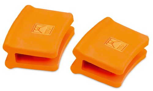 Acessório de churasqueira/grelhador ao ar livre BRA A284006 BRA - Luvas de forno e pegadores de panelas - silicone, preto branco, termicamente isolado, lavável
