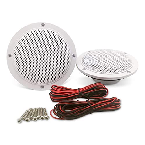 Coluna Portátil HERDIO 2 Vias 4'' (Branco - 60 W) Herdio - Alto-falantes marinhos - portátil, 2 vias, 4+, branco, 60 W
