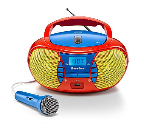 Sistema de karaoke KARCHER AG RR 5026 (Azul, Vermelho, Amarelo) Kärcher - Áudio - fm, cd, digital, altifalantes