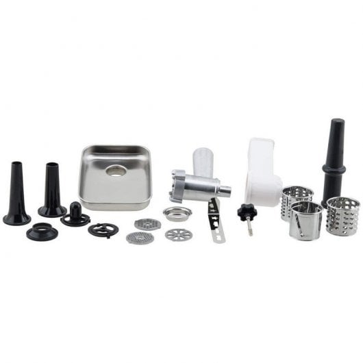 Robô de Cozinha H.KOENIG AC8 Meat mincer set H.Koenig - Acessórios para misturadores de alimentos e liquidificadores - metal, plástico, preto, prateado, picador de carne