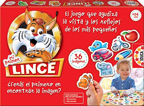 Jogo Educa Borrás Mi Primer Lince (Idade Mínima Recomendada: 4 anos) Educa Borrás - Jogos - 4 anos, memória visual, reflexos, imagens sortidas