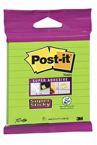 Bloco de Notas Autocolantes POST-IT Super Sticky XL 100 Folhas Post-It - Notas autoadesivas - super sticky, 100 folhas, verticais, difíceis
