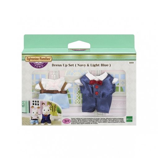 Boneca SYLVANIAN FAMILIES 6019 (Idade Mínima Recomendada: 3 anos) SYLVANIAN FAMILIES - Acessórios para bonecas e figuras de ação - boneca, vestido azul, calças preto, sapatos preto, lavável à mão