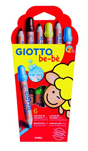 Lápis de Cor GIOTTO Be-Be (6 Un - Multicor) Giotto - Lápis - multicor, mina gigante, resistente, dermatologicamente testado