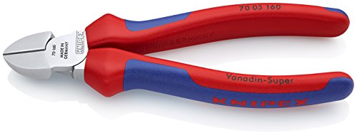 Knipex 70 05 160 alicate Alicates de corte diagonal KNIPEX - Grampos de ferramentas e tornos - 4 mm, 25 mm, aço cromado vanadium, pega removível