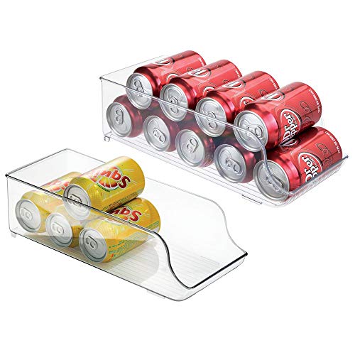 Caixa de armazenamento de comida mDesign 2 peças | Transparente mDesign - Organizadores de cozinha - armazenamento, transparente, 2 peças