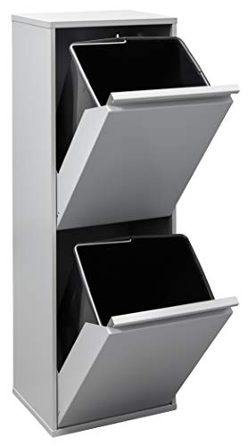 Caixote do Lixo ARREGUI Basic (Cinzento - 90.5x30.5x24.5cm) ARREGUI - Lixeiras e cestos de lixo - reciclável, separador de resíduos, 90x30x24cm