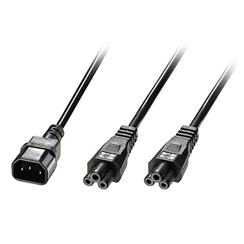 Cabo de Alimentação STARTECH (C14 - C5 - 2.5 m - Preto) Lindy - Fios de extensão - iec c14, iec c5, 2.5 m, preto