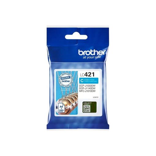 Tinteiro BROTHER LC421C - LC-421C Preto, Ciano Brother - Cartuchos de toner e jato de tinta - preto, ciano, jato de tinta