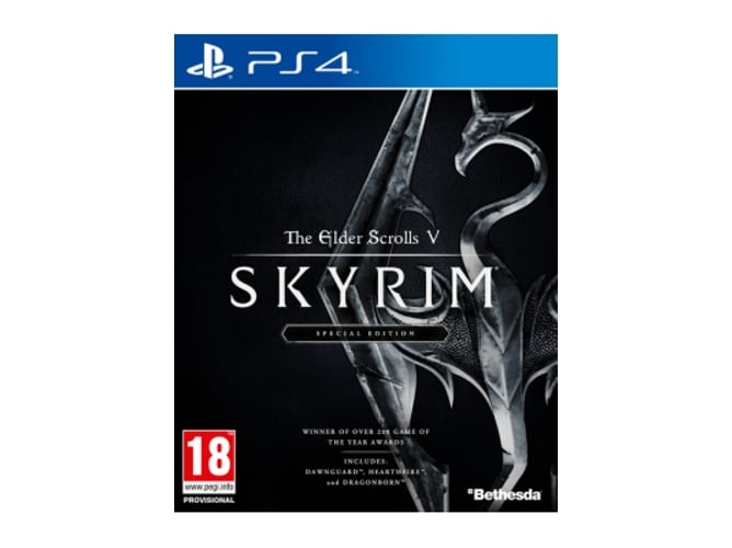 Jogo PS4 The Elder Scrolls V: Skyrim Special Edition (M18 - RPG) Bethesda - Software de jogos de vídeo - ps4, rpg, skyrim, dawnguard, hearthfire, dragonborn