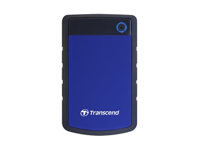 Disco HDD Externo TRANSCEND StoreJet 25H3 (Azul - 2 TB - USB 3.1) Transcend - Discos rígidos - 2000 GB, USB 3.1, 5000 mbit/s, 2 TB