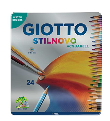 Lápis de Cor GIOTTO Stilnovo (Multicor - 24 Tabletas) Giotto - Lápis - multicor, 24 tabletas, resistente, fácil lavar