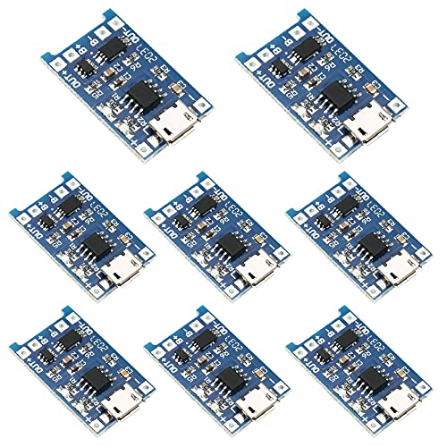 Conjunto de Carregamento GIGIIS TC4056 8 Peças GIGIIS - Placas de circuito impresso - conjunto, carregamento, gigiis, tc4056, 8 peças