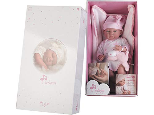 Boneca ARIAS Reborn Doll (Idade Mínima Recomendada: 3 anos) Arias - Bonecas - boneca, arias, reborn doll, idade mínima recomendada, 3 anos, cabelo preto, olhos azuis, bebé naturalista, realista