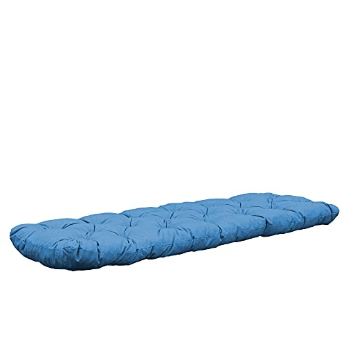 Almofada de Banco CHICREAT (Azul - Espuma) Sparmeile - Almofadas para otomanos - azul, espuma, algodão, 45x30 cm