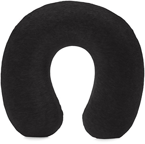 Almofada para Pescoço AMZ Basic 1 Unidade (Preto) Amazon - Almofadas de viagem - poliéster, preto, rectangular