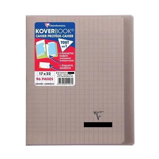 Caderno e Capa de Feltro Clairefontaine Koverbook Clairefontaine - Cadernos e bloco de notas - capa de feltro, caderno económico, formato 17x22 cm