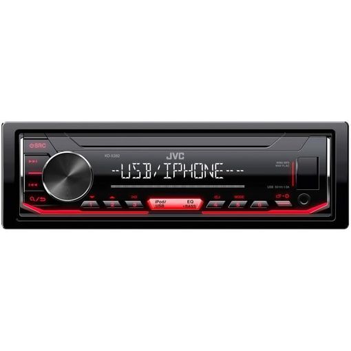 Jvc Kd-X262 Preto Vermelho 200 W Aparelhagem de Áudio Portátil JVC - Acessórios interiores de veículos a motor - portátil, 200 W, aparelhagem