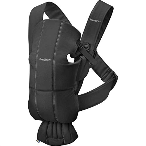 Porta-Bebe BABYBJORN Mini Preto (Cinzento) BabyBjörn - Móveis para bebês e crianças pequenas - porta-bebé, bebé, carregamento, transporte