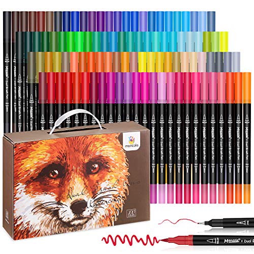 Conjunto de Canetas de Feltro MANCOLA 100 Cores mancola - Marcadores e marcadores de texto - canetas, feltro, 6 cores, ponta dupla