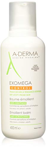 Creme Corporal A-DERMA Exomega Control Anti-prurigo (400 ml) A-DERMA - Loção e hidratante - hidratante, anti-prurigo, poder anti-inflamatório