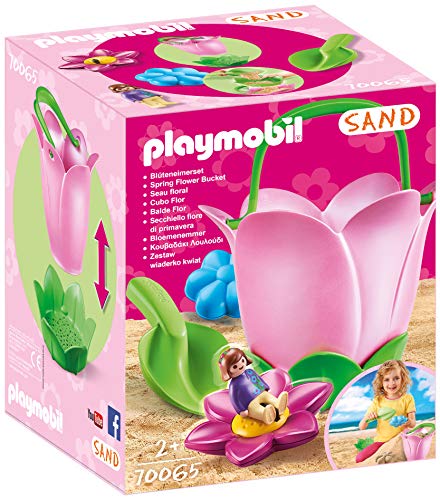 Areia para Brincar PLAYMOBIL 70065 Bucket Spring Flower PLAYMOBIL - Materiais de arte e artesanato - balde, pá, filtro, moldes