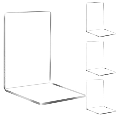 Suporte para Livros Acrílico 4 Unidades Transparente Sujetalibros - Suportes de livros - livros, acrilico, transparente