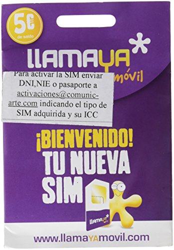Cartão de crédito Llamaya 5 (Acessório Informática e Tel.) Llamayamovil - Placas e adaptadores de interface de computador - cartão crédito, 5 euros, nacional, dados, espanha