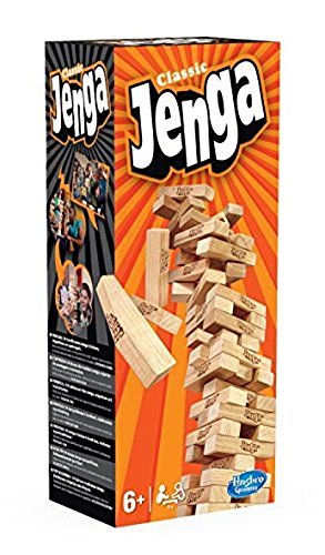 Jogo de Tabuleiro HASBRO GAMING Jenga (Idade Mínima: 8) Hasbro - Jogos - peça de madeira, 56 peças, idade mínima 8, pegi 6+