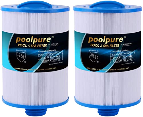 Filtro para Spa POOLPURE 2 Peças (Recondicionado Como Novo) YUNDA - Filtros para piscinas e spas - 2 peças, reconhecido como novo, poliuretano, reciclável