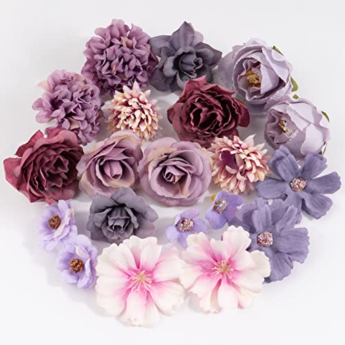 BOFUNX - 20 Heads Flowers Artificial Mixed Flowers BOFUNX - Casa e jardim - artificial, 20 cabeças, flores misturadas
