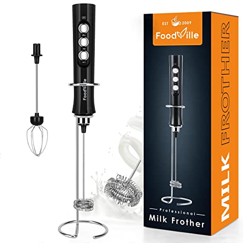 Espumificador de Leite Elétrico FoodVille MF02 | Preto FoodVille - Espumadores de leite e vaporizadores - elétrico, preto