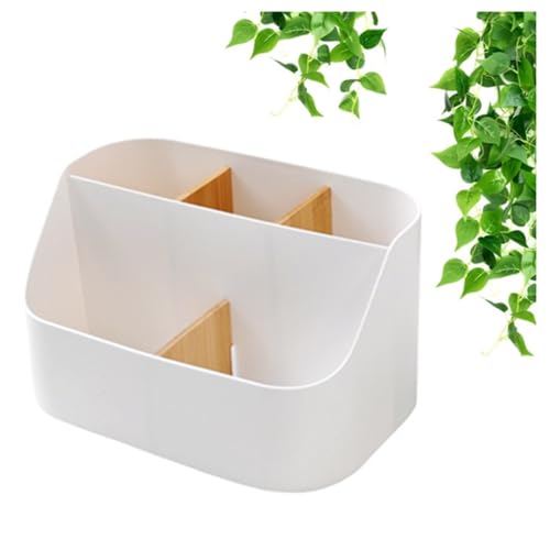 Organizador de Escritório WANOFOU (Bambu - 45.5x31x20cm) Wanfoou - Organizadores de mesa - bambu, 5 compartimentos, 45.5x31x20cm