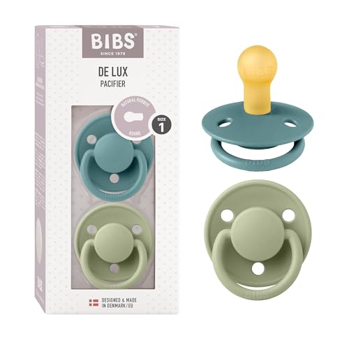 Chucha BIBS De Lux 2 Unidades Azul e Verde Bibs - Cuidados com a higiene oral - chucha, bibs, de lux, azul, verde