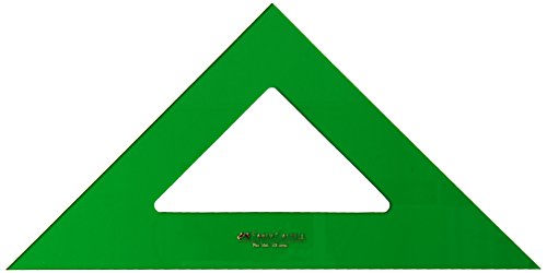 Faber-Castell 56628 Régua de Madeira Verde Faber-Castell - Esquadros - madeira, 28 cm, escolar, profissional