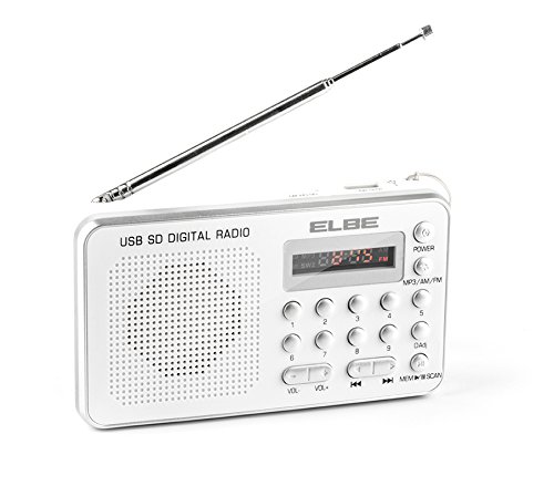 Rádio Elbe RF-49-USB | Prateado (Rádio) Elbe - Radios - usb, prateado, rádio