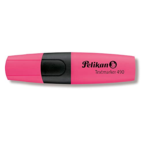 Marcador Fluorescente PELIKAN 490 Chisel Rosa Pelikan - Marcadores de texto - fluorescente, ponta de borracha, tinta à base de água, formato ergonómico
