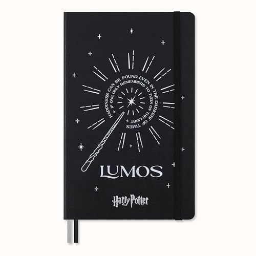 Caderno LUMOS Moleskine HP (Liso - 13x21cm) Moleskine - Cadernos e bloco de notas - capa em cartão, elástico, 70g/m, perfuradas