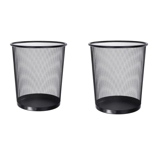 Caixas de Lixo JONZZY 2 Papeleria Preto Metálico Jonzzy - Lixeiras e cestos de lixo - metal, preto, 13L, papelaria