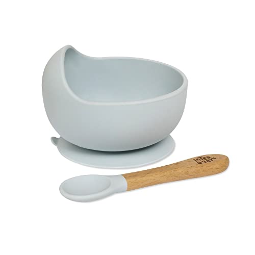 Conjunto de Alimentação para Bebé INTERBABY Azul Interbaby - Tigelas - silicone, design prático, fomento independência