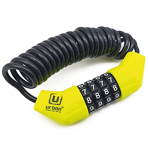 Cadeado URBAN UR446 Mini (Preto - Aço - 150 cm) Artago Secure - Fechaduras e chaves - aço, 150 cm, preto, polido