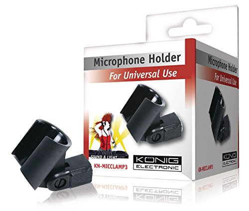 Suporte de Microfone KÖNIG KN-MICCLAMP3 König - Acessórios de áudio - suporte, microfone, metal, preto