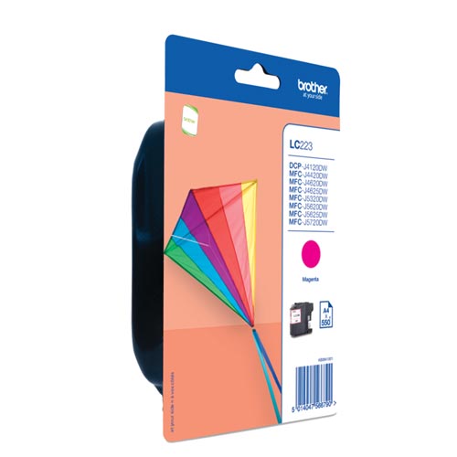 Tinteiro BROTHER LC-223M - LC223M Magenta (Consumível Informática e Tel.) Brother - Cartuchos de toner e jato de tinta - magenta, 1 unidade, padrão