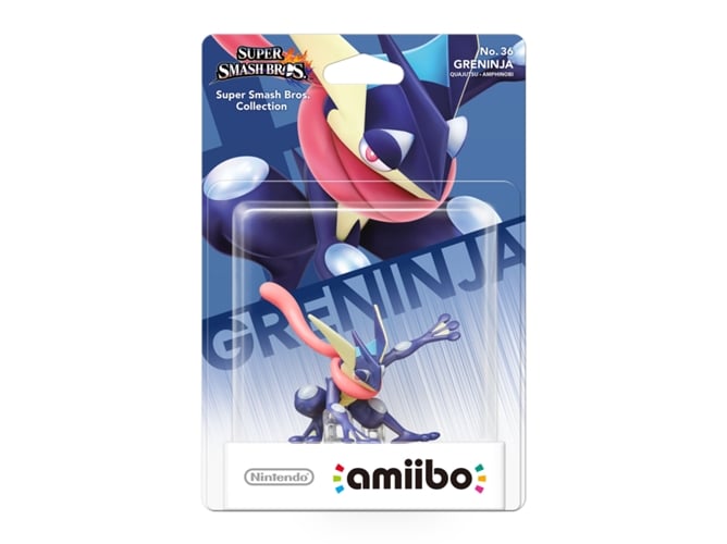 Figura NINTENDO Amiibo - Super Smash Bros. No. 36: Greninja Nintendo - Acessórios para consoles de videogame - amiibo, greninja, Super Smash Bros