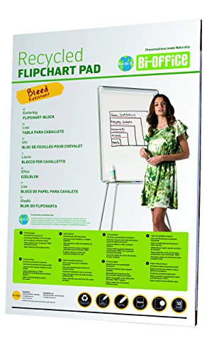 Bloco de Papel Reciclado BI-OFFICE Earth It BI-OFFICE - Blocos para cavalete - reciclável, a4, 100% reciclado
