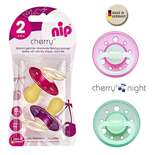 Conjunto de chucha e aspirador para bebé NIP Cherry nip - Chupetas e mordedores - conjunto, chucha, aspirador, bebé