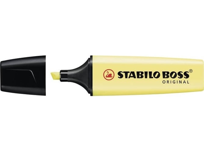 Marcador Fluorescente STABILO BOSS Original Amarelo Stabilo - Marcadores e marcadores de texto - fluorescente, fecho de segurança, traço 2+5 mm