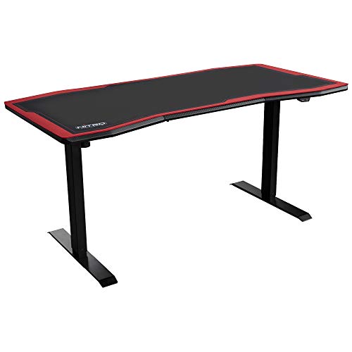 Nitro Concepts Silla D16E (Gaming - Negro y Rojo) Nitro Concepts - Estações de trabalho e cubículos - aço, 3 rodas, ajustável, micro-tecido